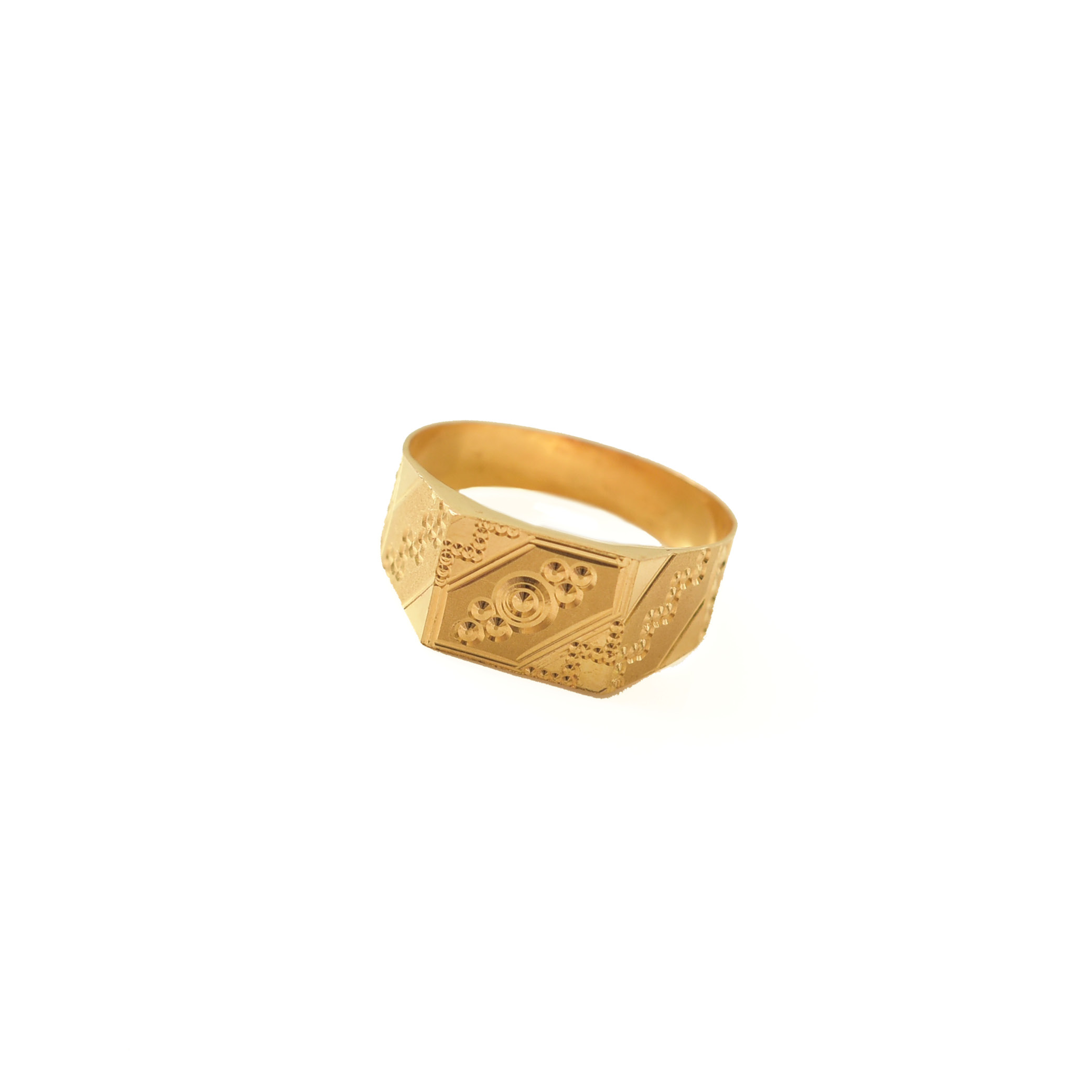 Mens gold ring on sale plain