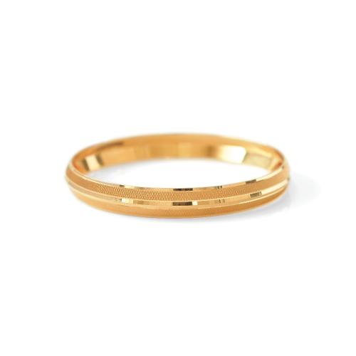 Fancy Plain Gold Kada for Men